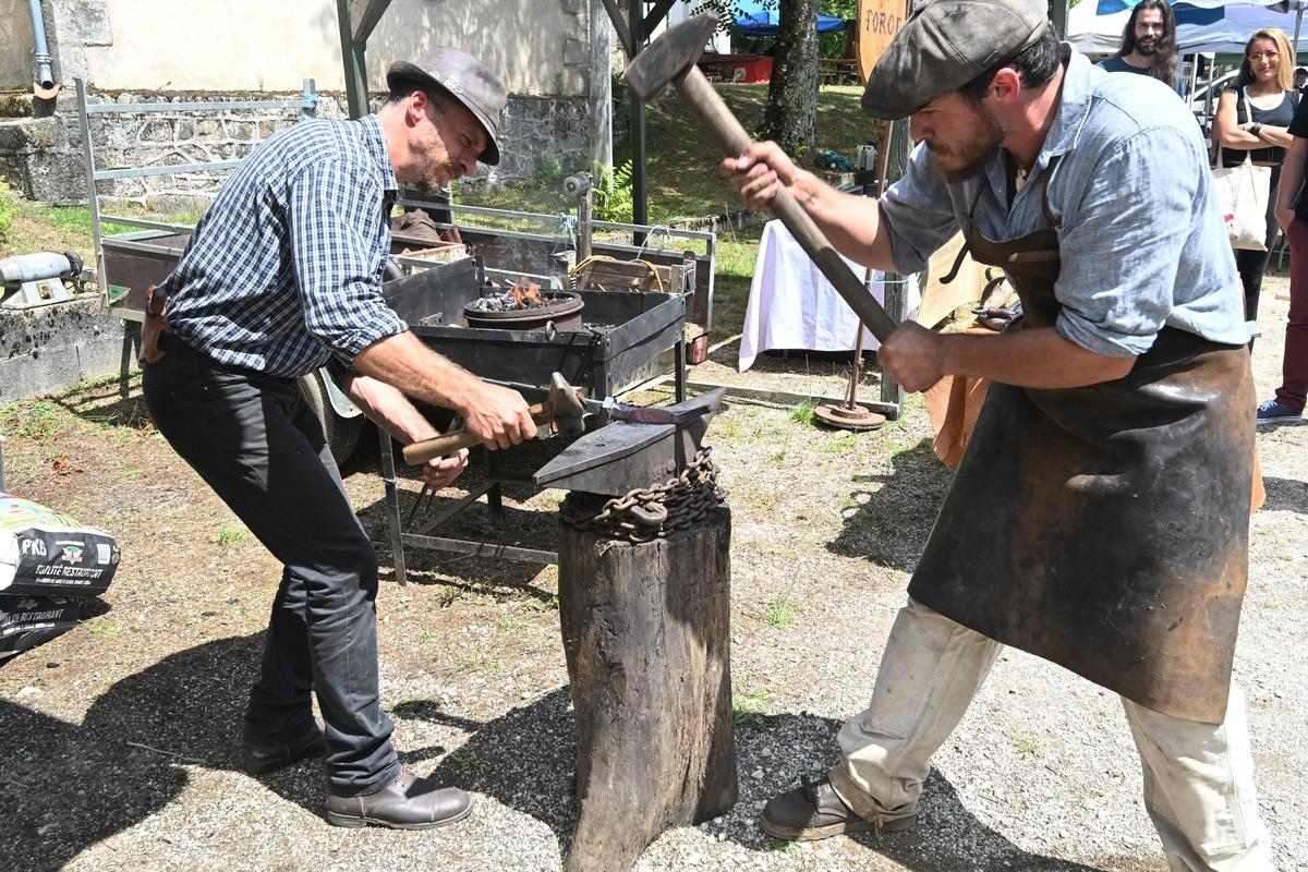 "There are some beautiful forges among the Pétrocoriens": metallurgy enthusiasts gathered in this Dordogne village all weekend