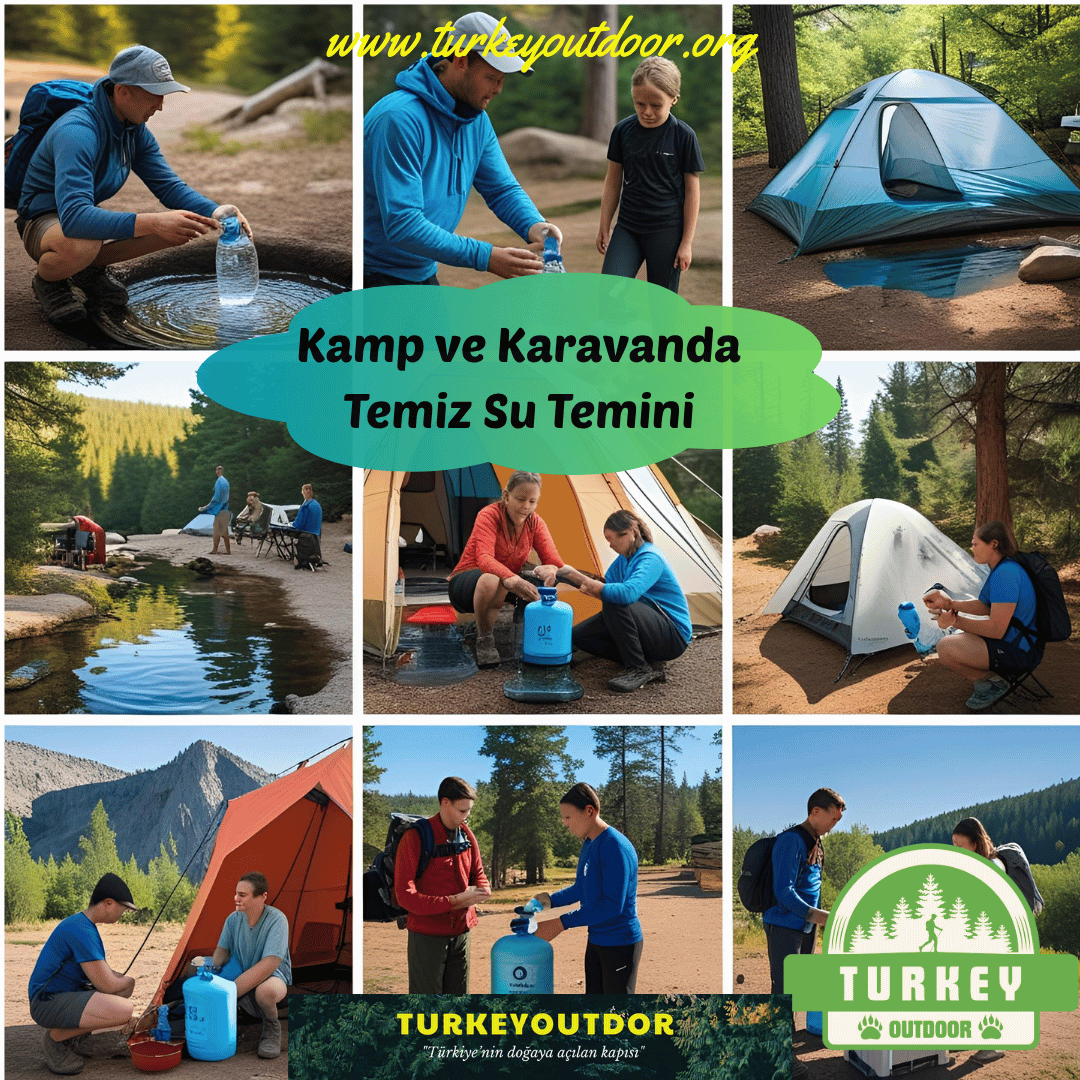 Czysta woda w kempingu i karawanie
