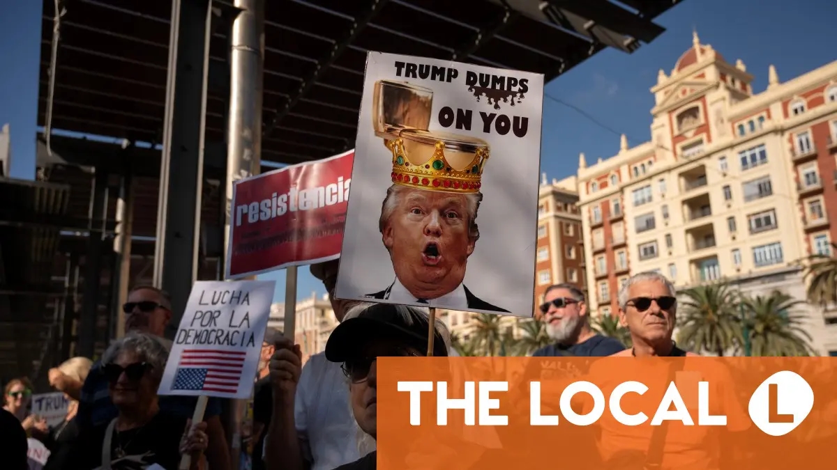 In Images: Americans in Spain slam Trump at 'No Kings' protests