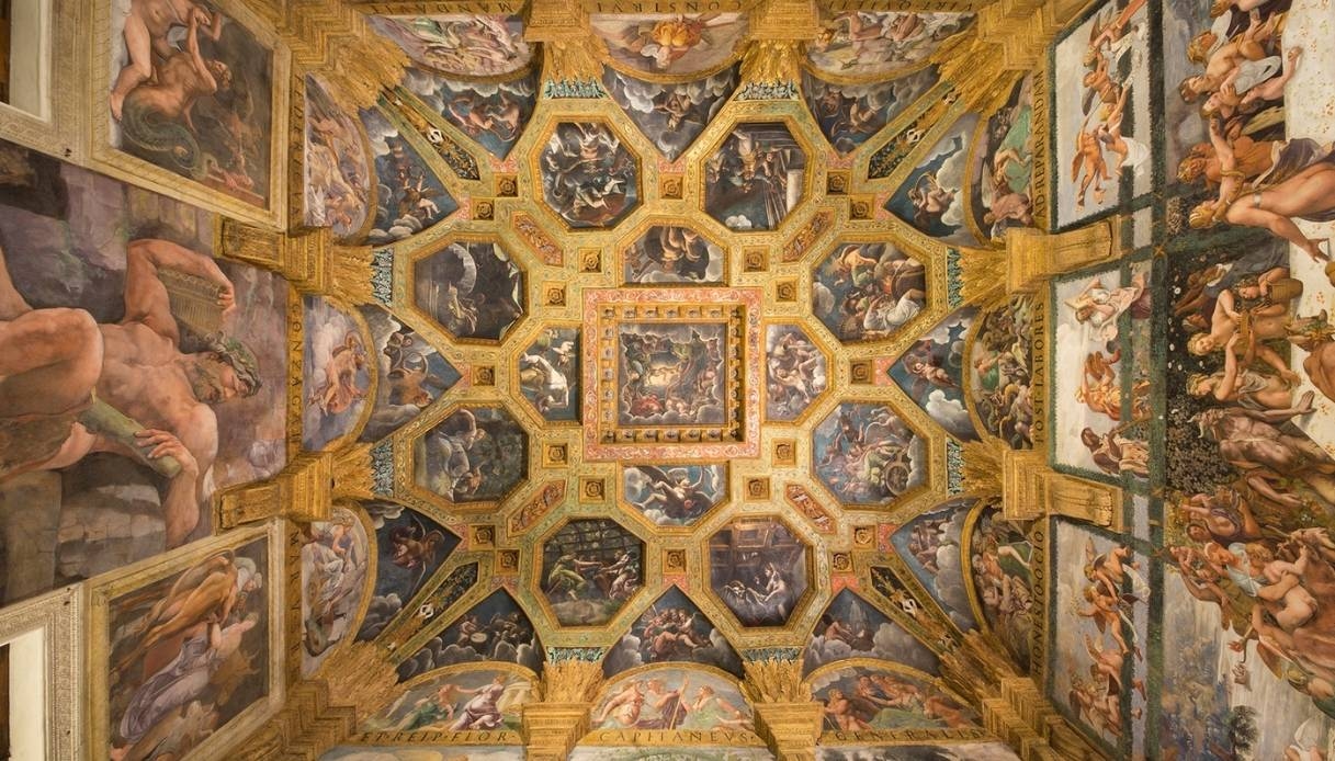 Die Kammer von Amor und Psyche erstrahlt wieder im Glanz des Palazzo Te in Mantua.