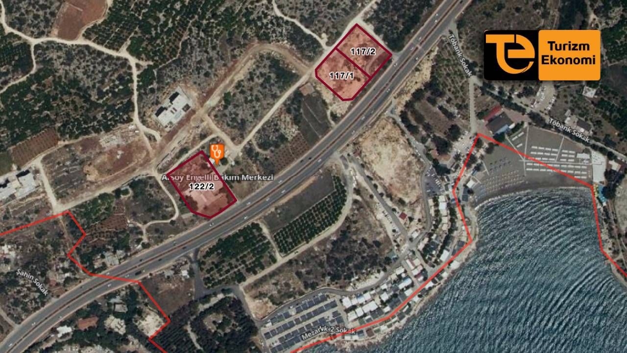 Er werd een aanbesteding uitgeschreven voor drie stukken land met een toeristische bestemming in Mersin.